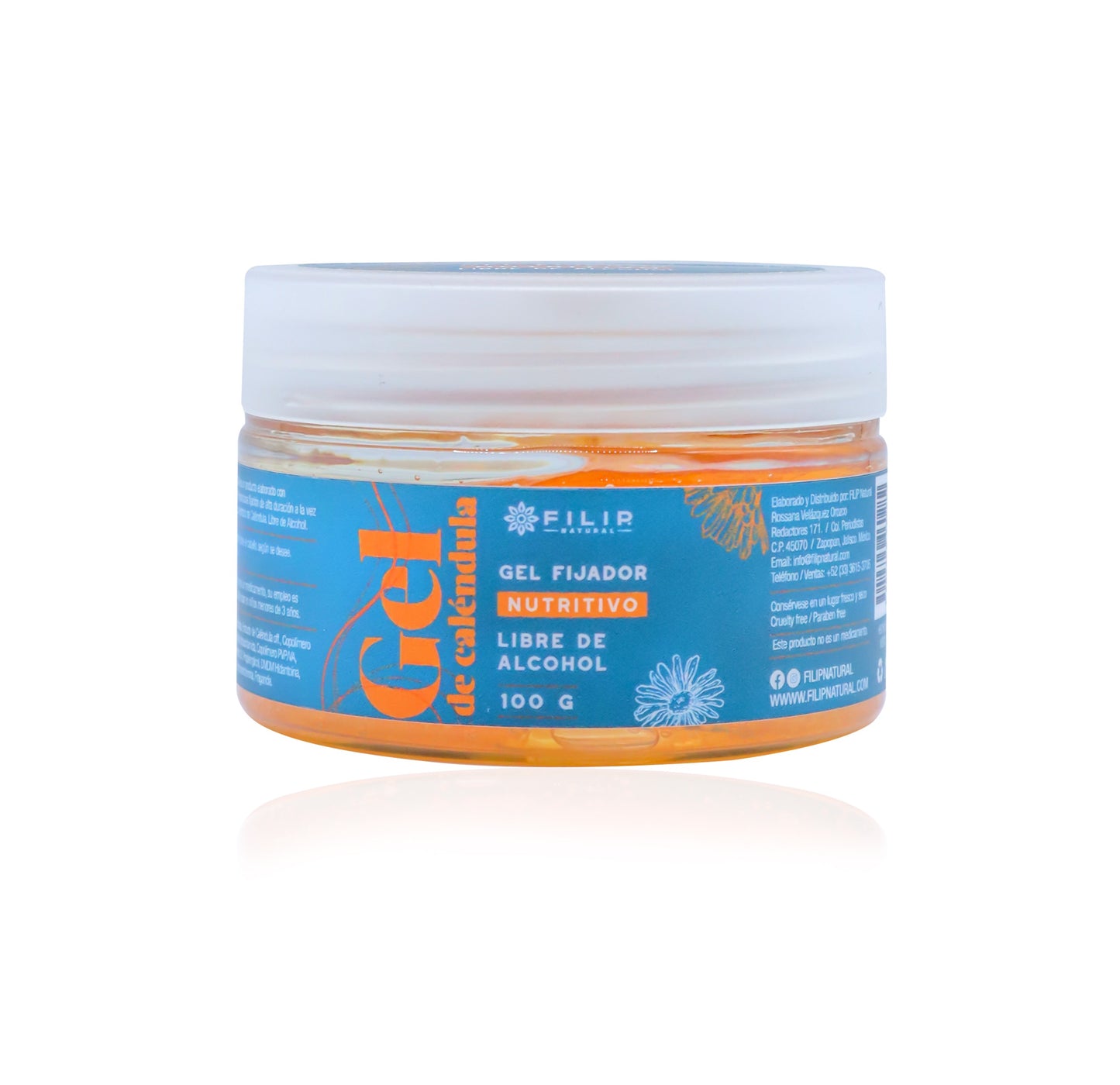 Gel Fijador De Caléndula, 100g.