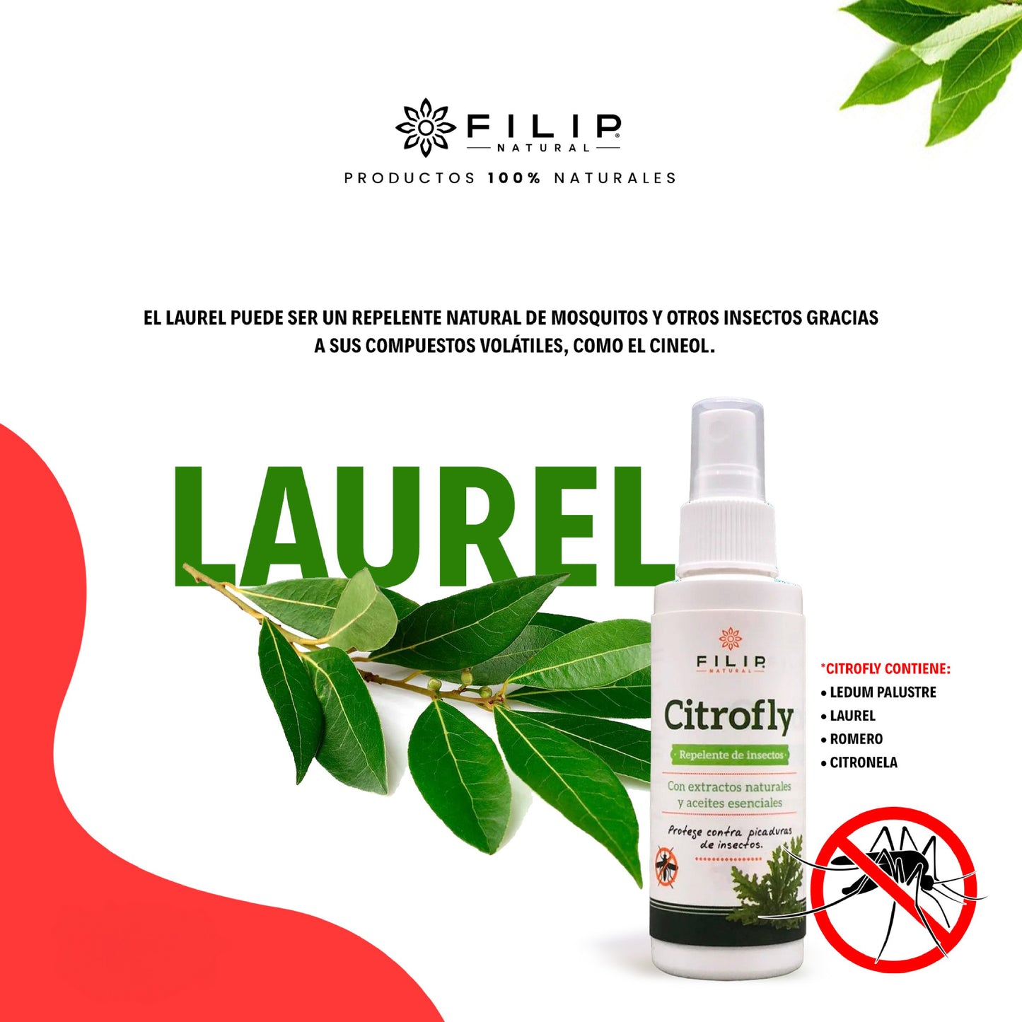 CitroFly Spray Repelente de Insectos, 120ml.