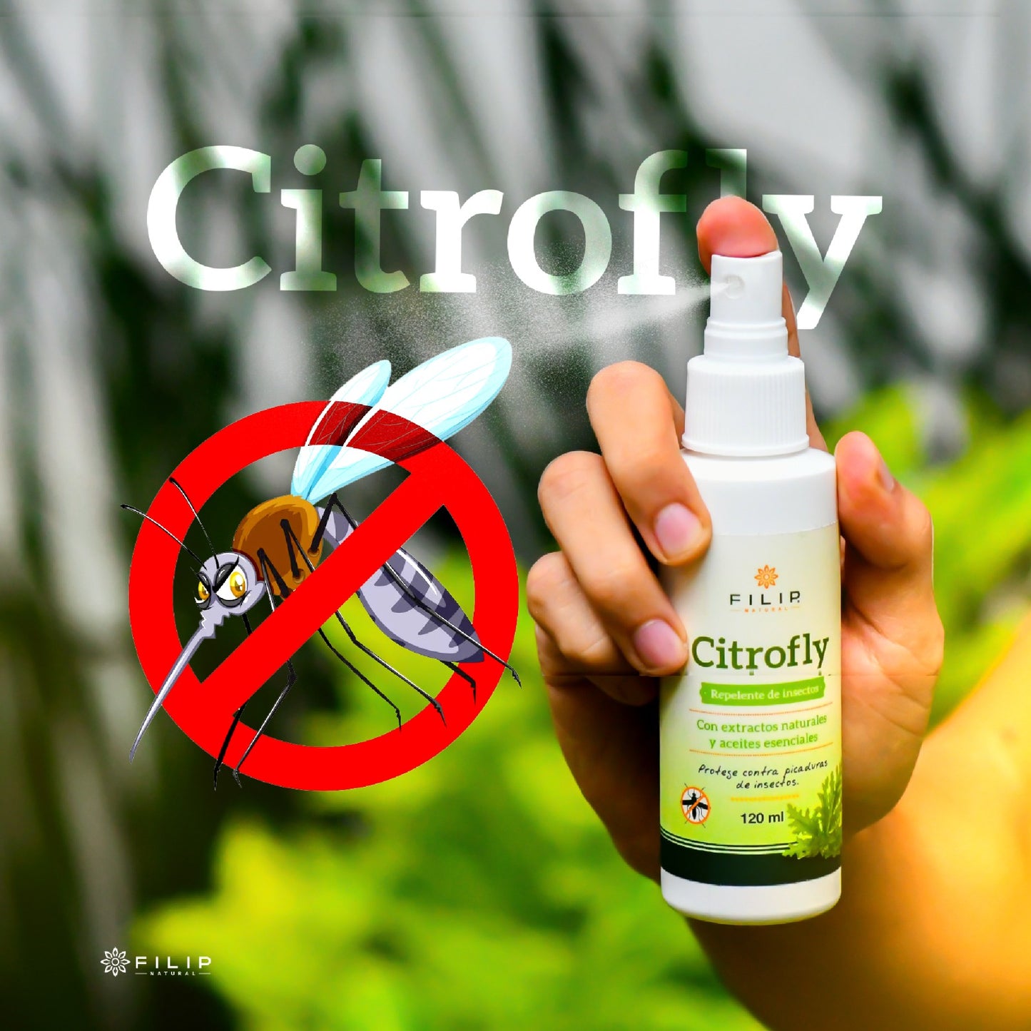 CitroFly Spray Repelente de Insectos, 120ml.