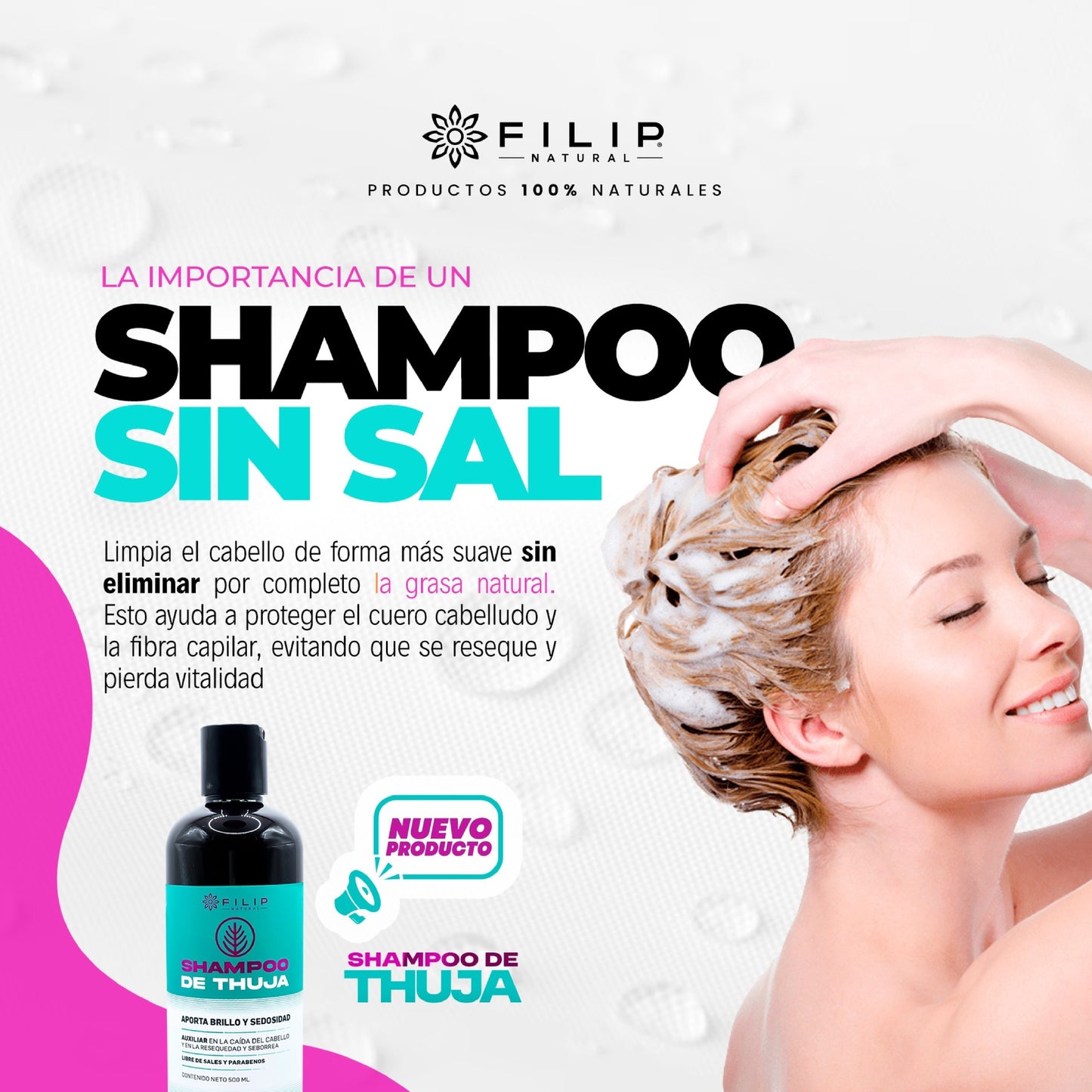 Shampoo de Thuja con Árnica, 500ml.