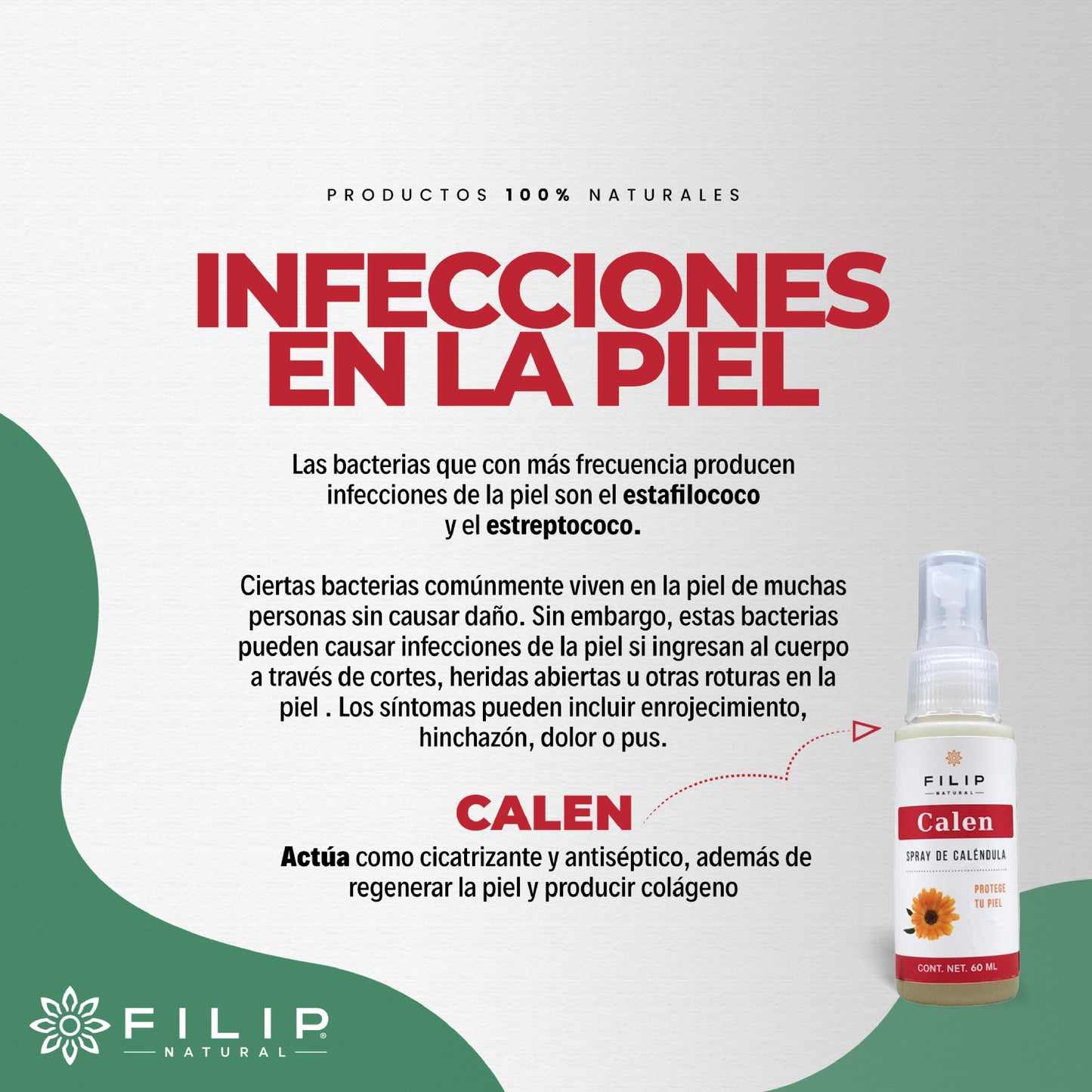 Spray de Caléndula con Alcohol – Auxiliar en Cortaduras e Irritaciones, 60ml.