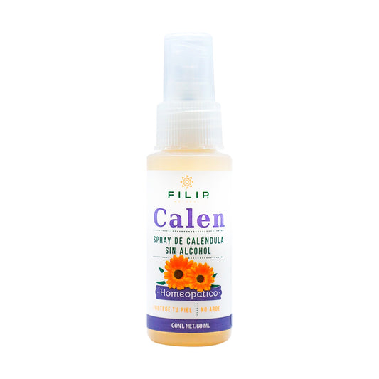 Spray de Caléndula Sin Alcohol – Auxiliar en Irritaciones y Quemaduras, 60ml.