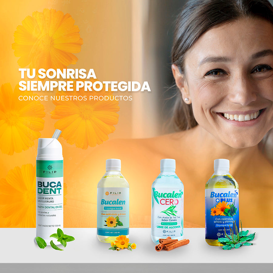 Bucalen Enjuague Bucal con Caléndula y Árnica, 250 ml.