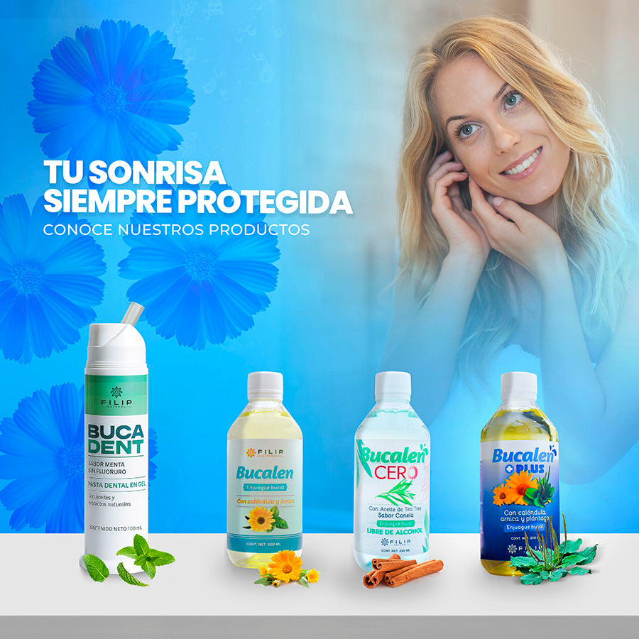 Bucalen Plus+ Enjuague Bucal Premium con Caléndula, 250ml.