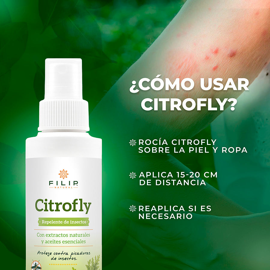 CitroFly Spray Repelente de Insectos, 120ml.