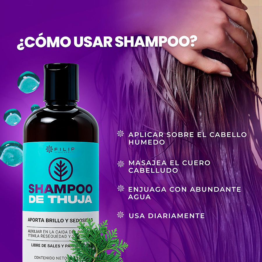 Shampoo de Thuja con Árnica, 500ml.